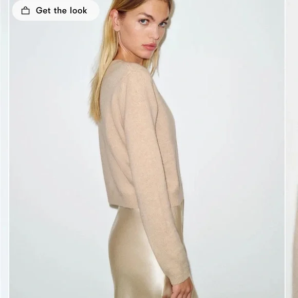 Clara Cashmere Crew Cardigan - Size S - Picture 5 of 14